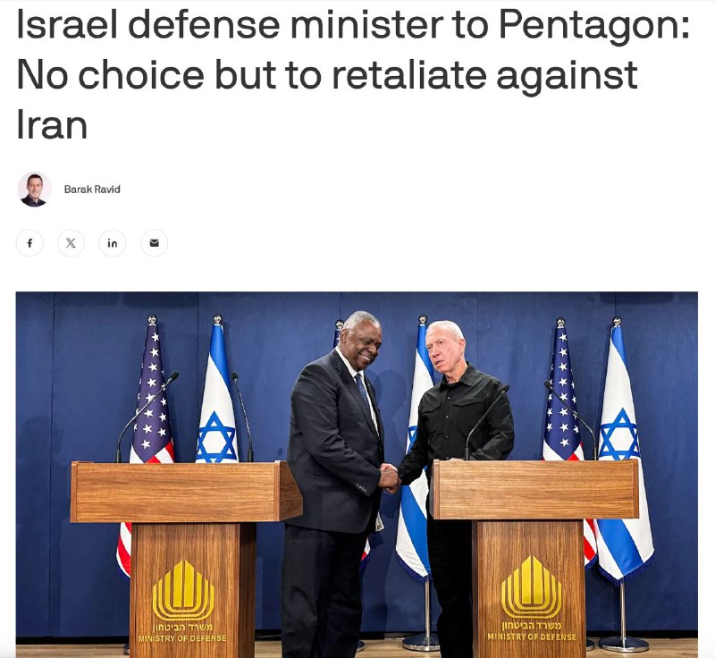 „Neexistuje jiná možnost, než zaútočit na Írán,“ oslovuje Pentagon izraelský ministr obr...